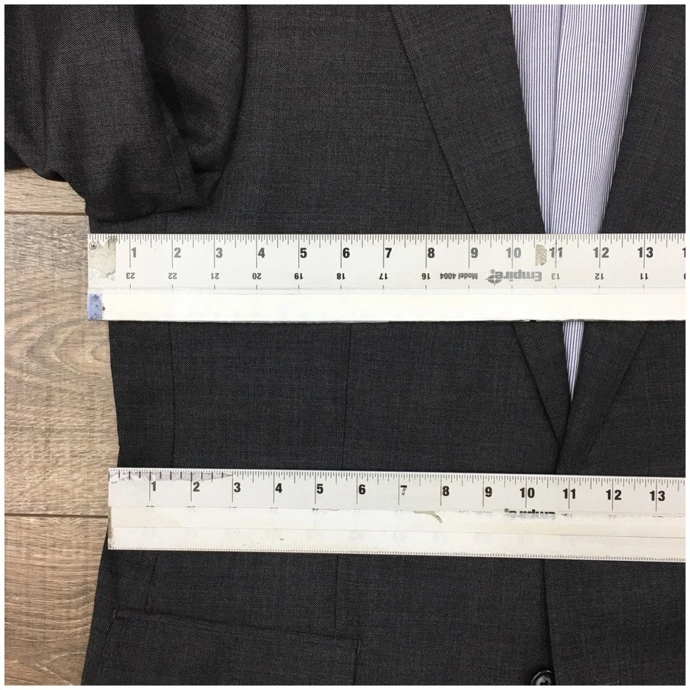J CREW LUDLOW Men Wool Blazer Sport Coat Casual Jacket Size 44R Slim Fit Suit